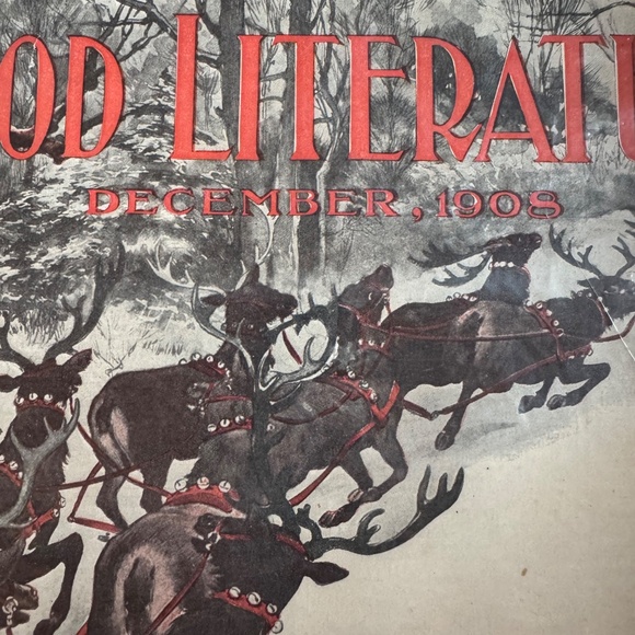 Good Literature Christmas Cover from 1908 - Picture 2 of 3